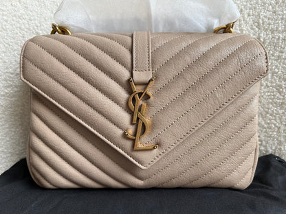 Yves Saint Laurent (YSL) Beige Medium College