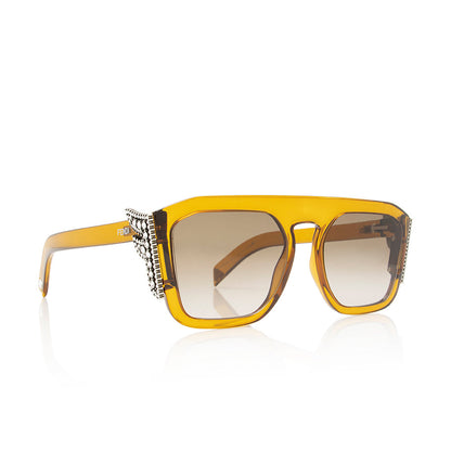 Fendi Crystal Square Sunglasses