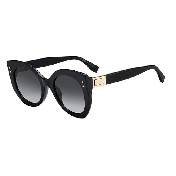 Fendi Ff 0265/S Sunglasses Black / dark gray gradient (S) Women's