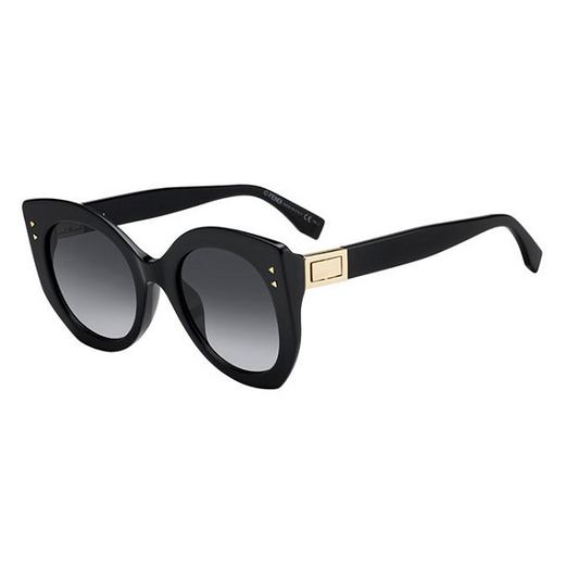 Fendi Ff 0265/S Sunglasses Black / dark gray gradient (S) Women's