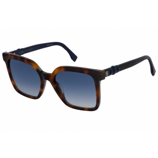 Fendi Ff 0269/S Sunglasses Dark Havana / Dark Blue Gradient (S) Women's