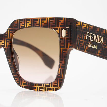 Fendi Square FF Logo Sunglasses