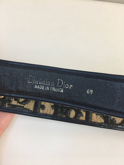 CHRISTIAN DIOR Belt in Blue Fabric