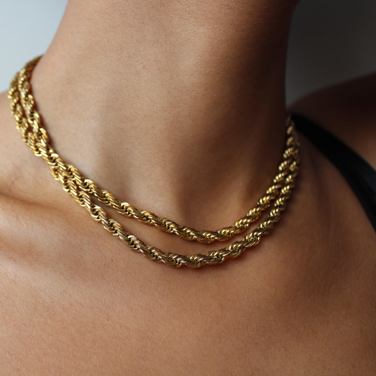 GIVENCHY Vintage 1970s Gold Plated Chain Necklace