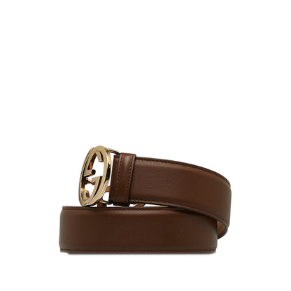 GUCCI Interlocking G Leather Belt