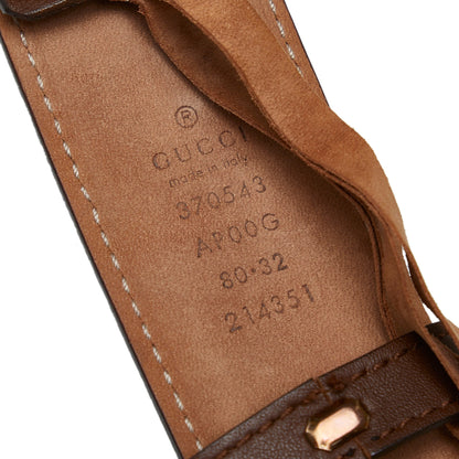 GUCCI Interlocking G Leather Belt