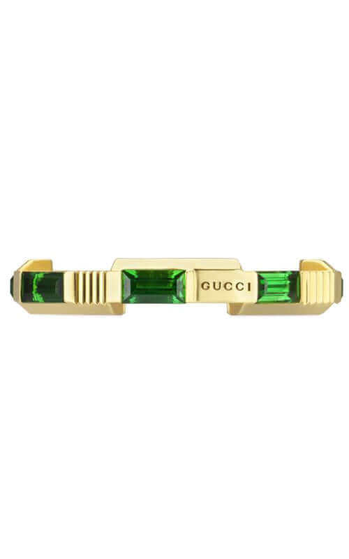 GUCCI Link to Love 18k Gold & Tourmaline Ring YBC662256002