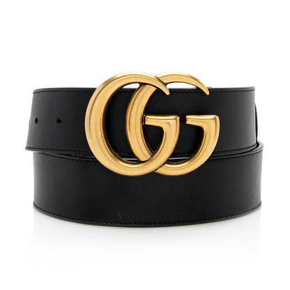 Gucci Leather GG Marmont Belt - Size 34 / 85