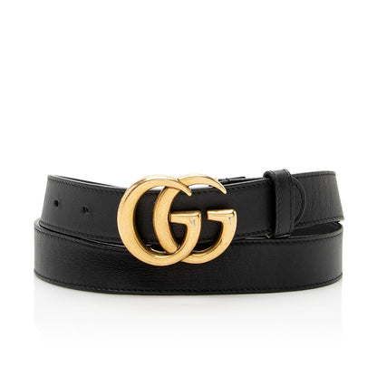 Gucci Leather GG Marmont Belt - Size 36 / 90