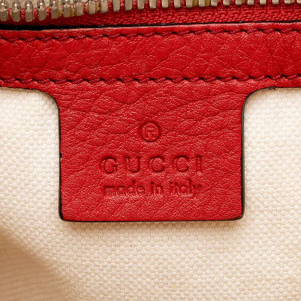 Gucci Leather Soho Drawstring Backpack