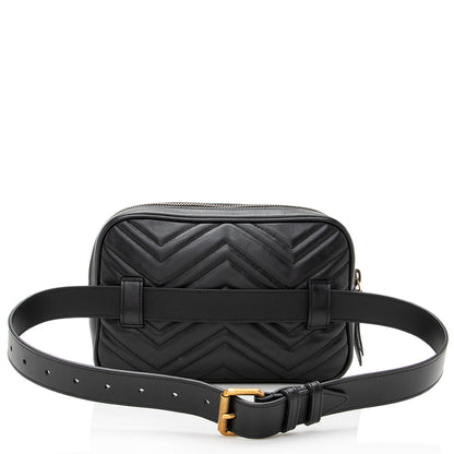 Gucci Matelasse Leather GG Marmont Large Belt Bag - Size 32 / 80