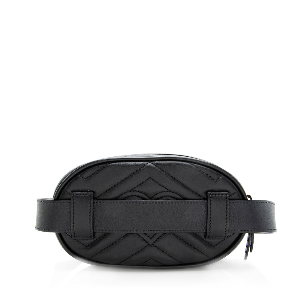 Gucci Matelasse Leather GG Marmont Belt Bag - Size 95