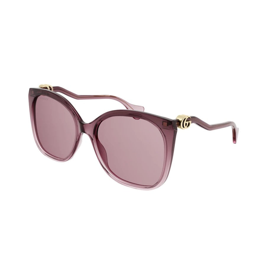 Gucci Rectangle-Frame Acetate / Acetate Sunglasses GG1010S-004 Women's