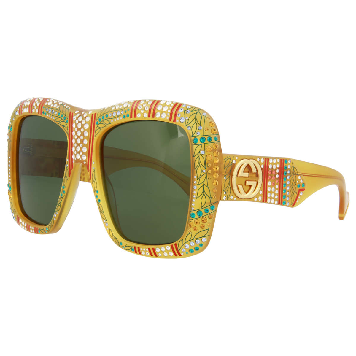 Gucci Square-Frame Acetate Sunglasses GG0498S-004 Women's Unisex