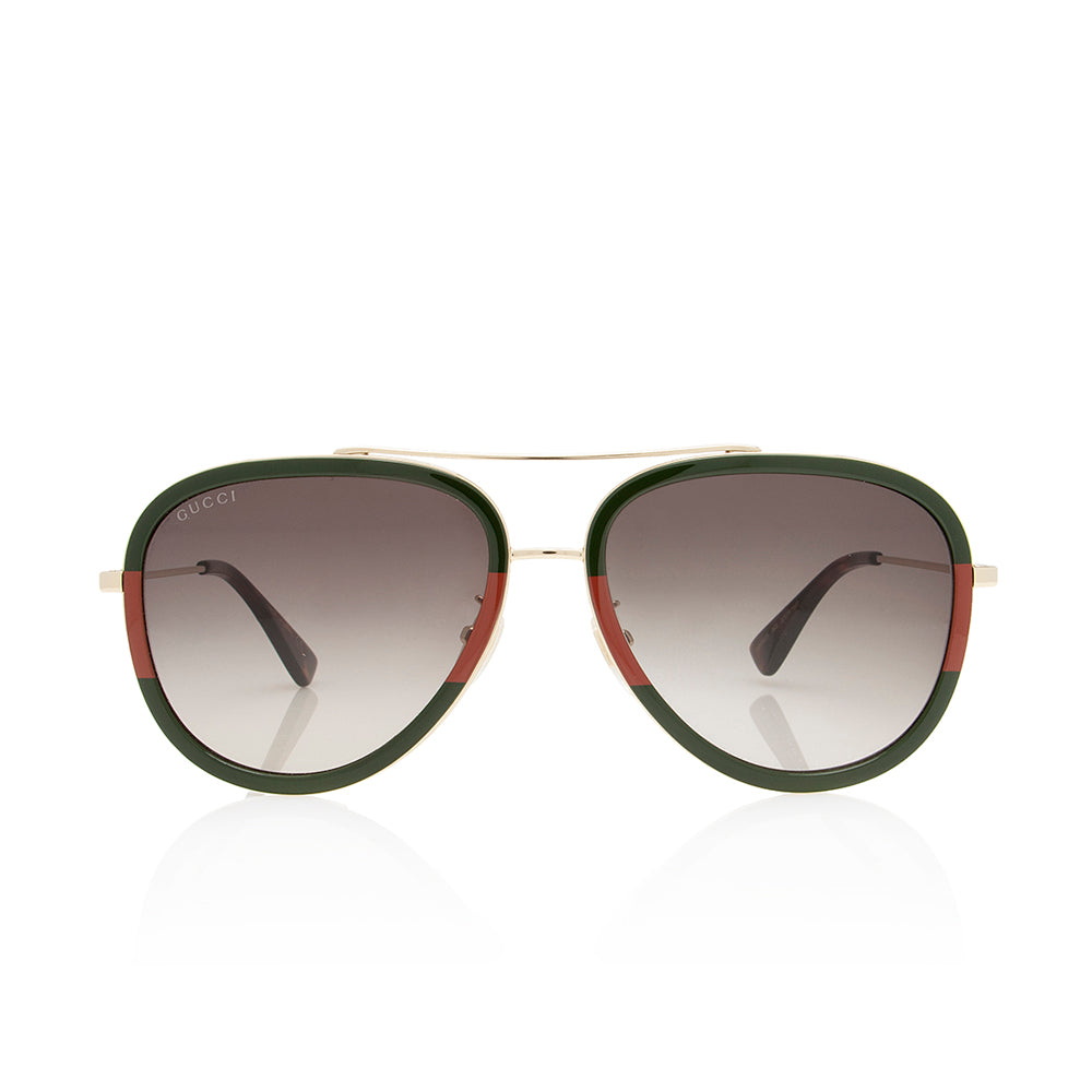 Gucci Web Aviator Sunglasses