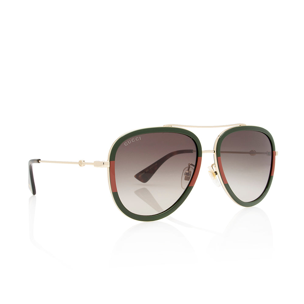 Gucci Web Aviator Sunglasses