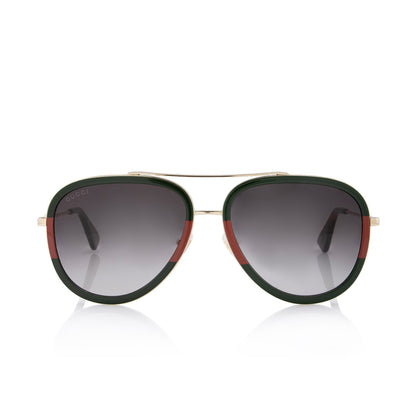 Gucci Web Aviator Sunglasses