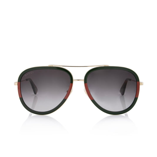 Gucci Web Aviator Sunglasses