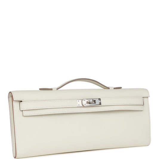 Hermes Kelly Cut Mushroom Swift Palladium Hardware