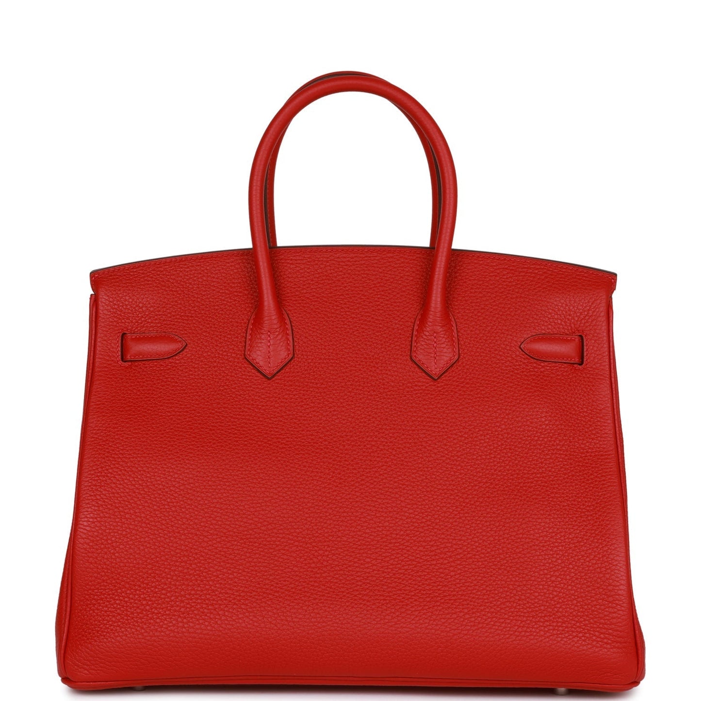 Pre-owned Hermes Birkin 35 Rouge de Coeur Togo Palladium Hardware