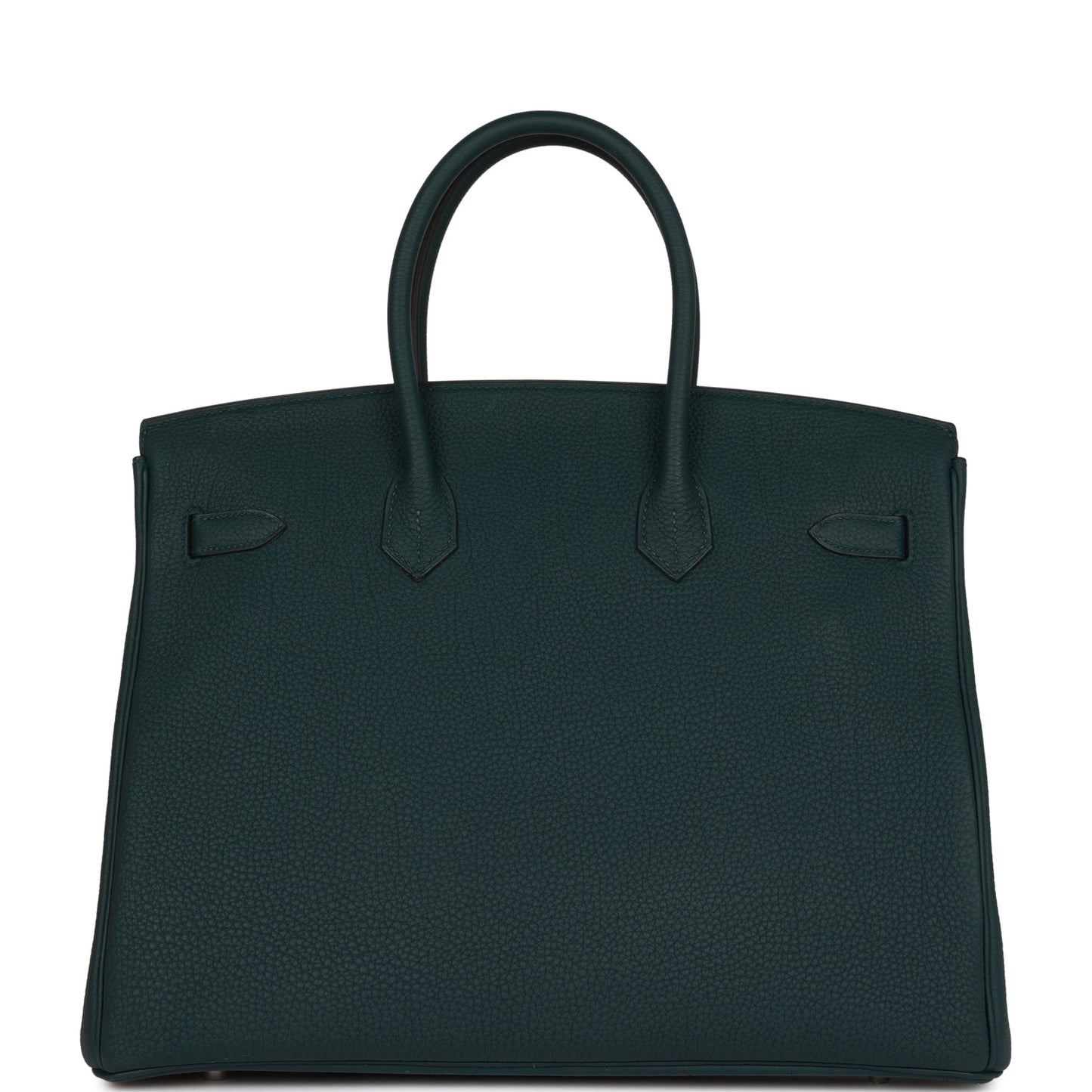 Pre-owned Hermes Birkin 35 Vert Cypress Togo Palladium Hardware