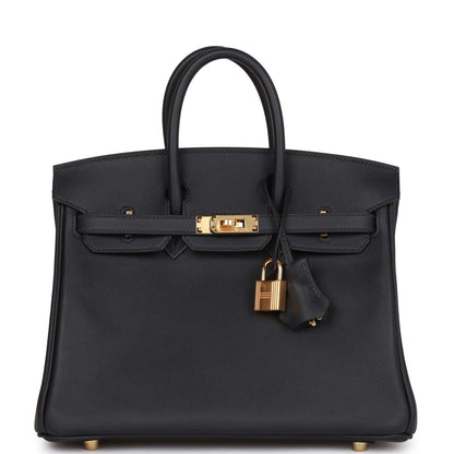 Hermes Birkin 25 Caban Swift Gold Hardware