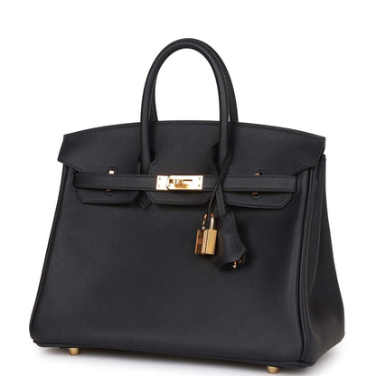 Hermes Birkin 25 Caban Swift Gold Hardware