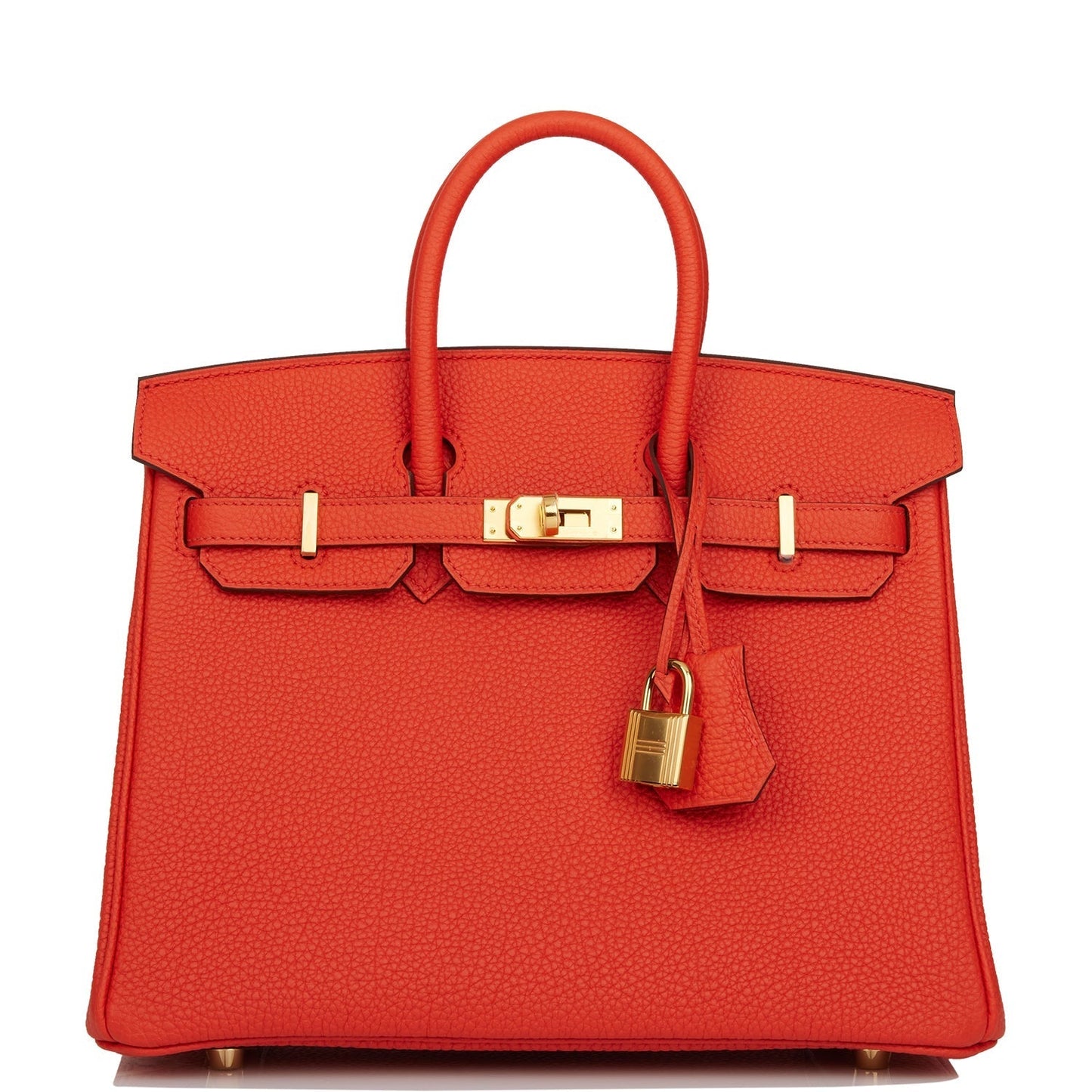 Hermes Birkin 25 Capucine Togo Gold Hardware