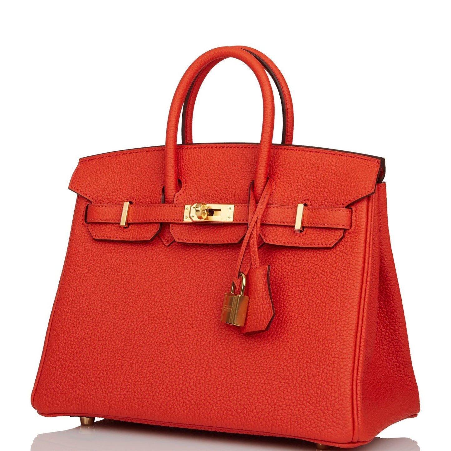 Hermes Birkin 25 Capucine Togo Gold Hardware