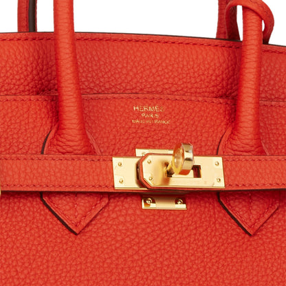 Hermes Birkin 25 Capucine Togo Gold Hardware