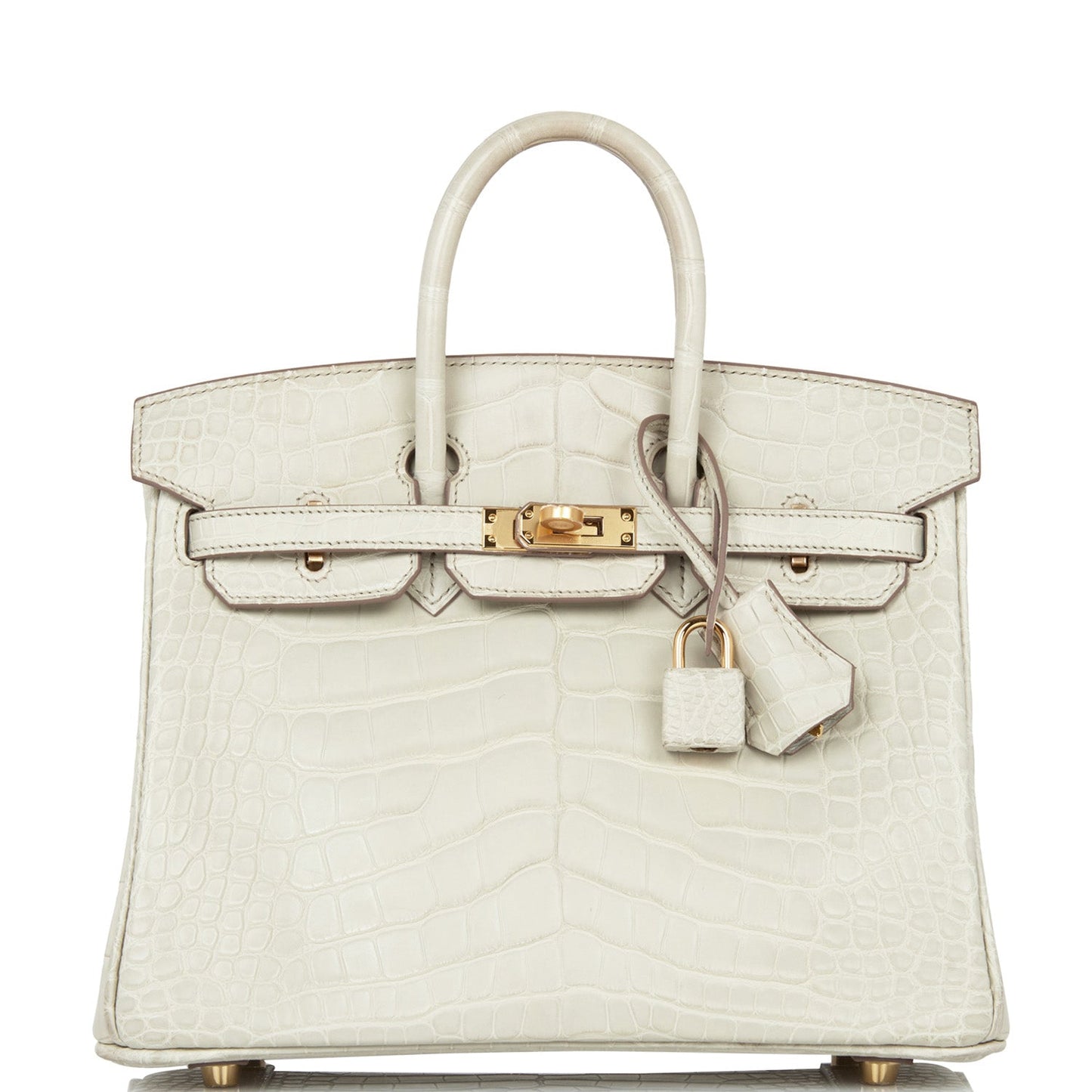 Hermes Birkin 25 Beton Matte Alligator Gold Hardware