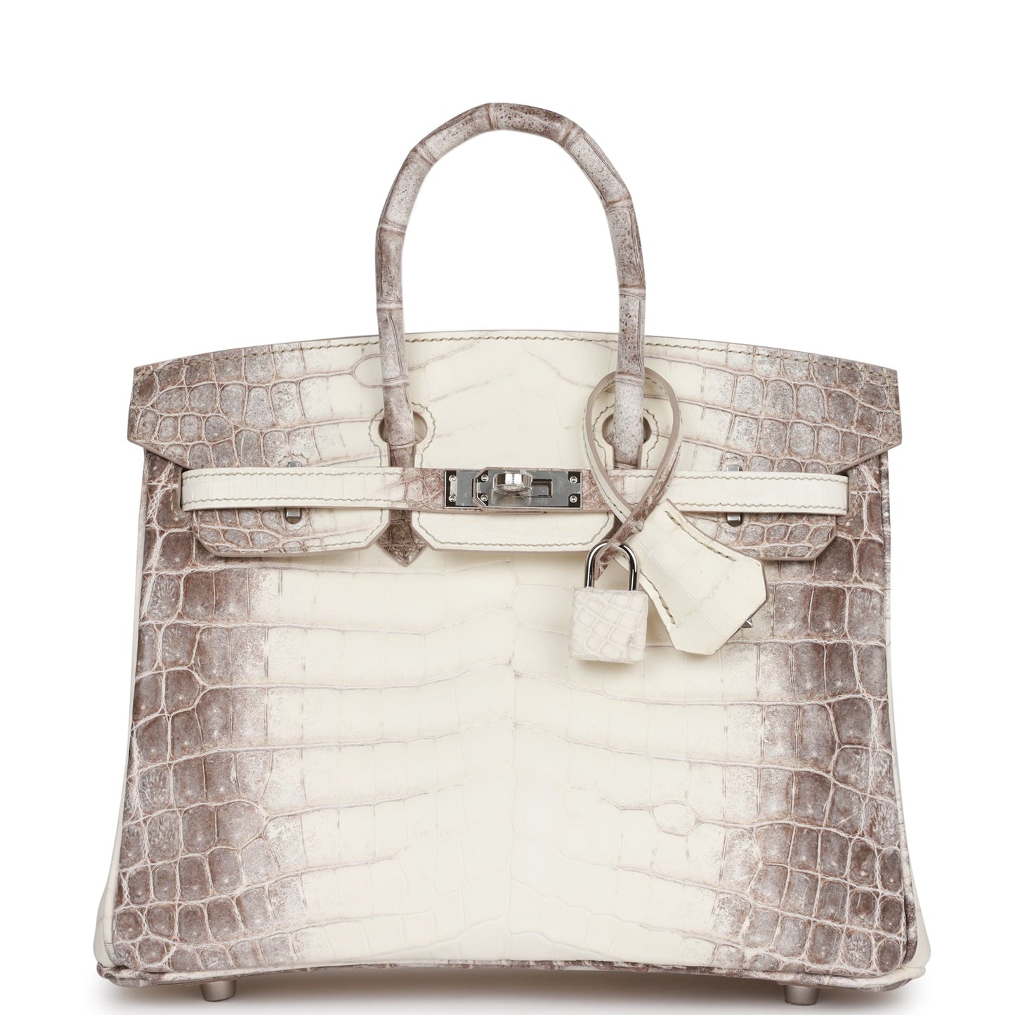 Hermes Birkin 25 Himalaya Niloticus Crocodile Palladium Hardware