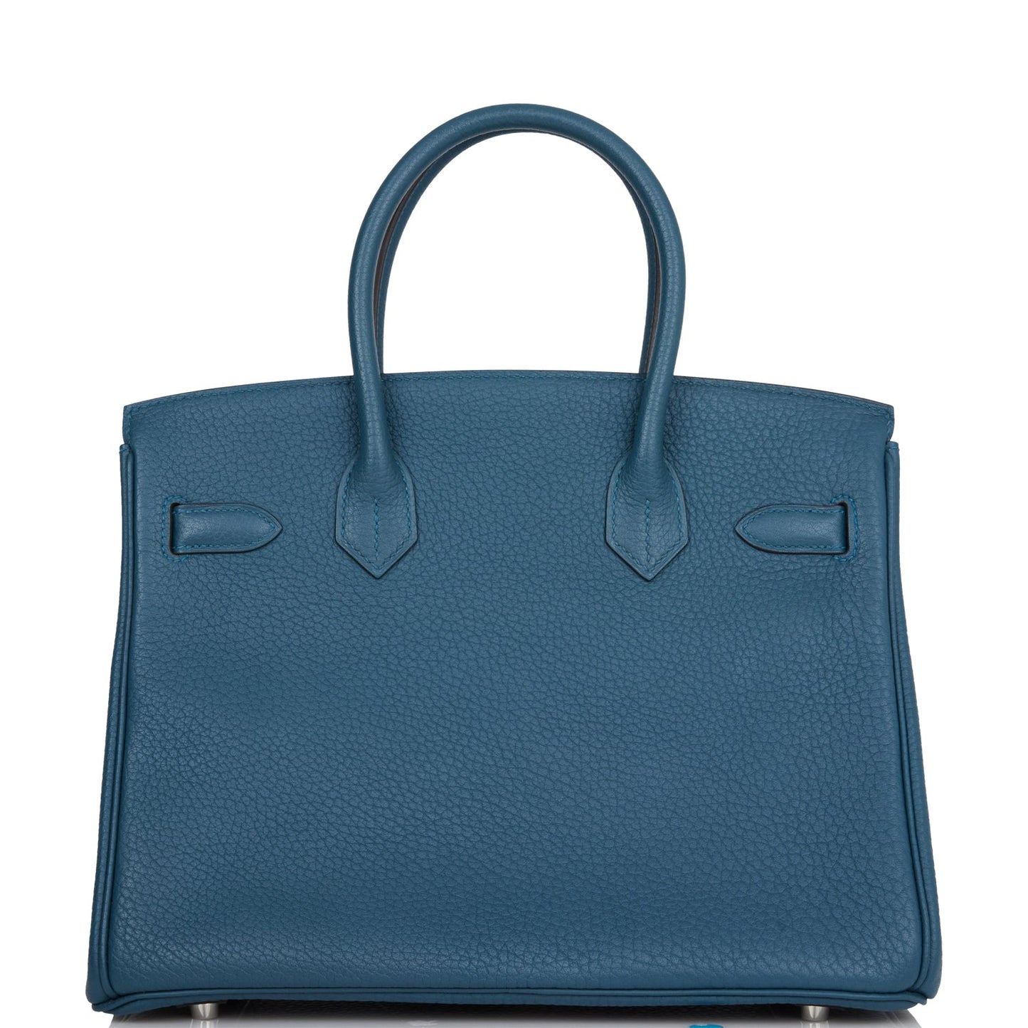 Pre-owned Hermes Birkin 30 Colvert Togo Palladium Hardware