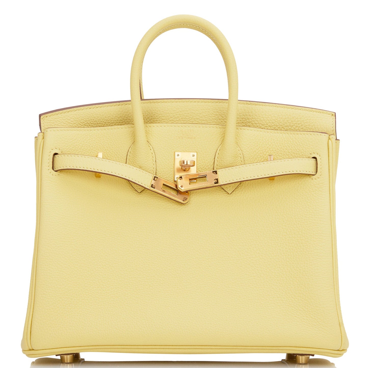 Hermes Birkin 25 Jaune Poussin Togo Gold Hardware