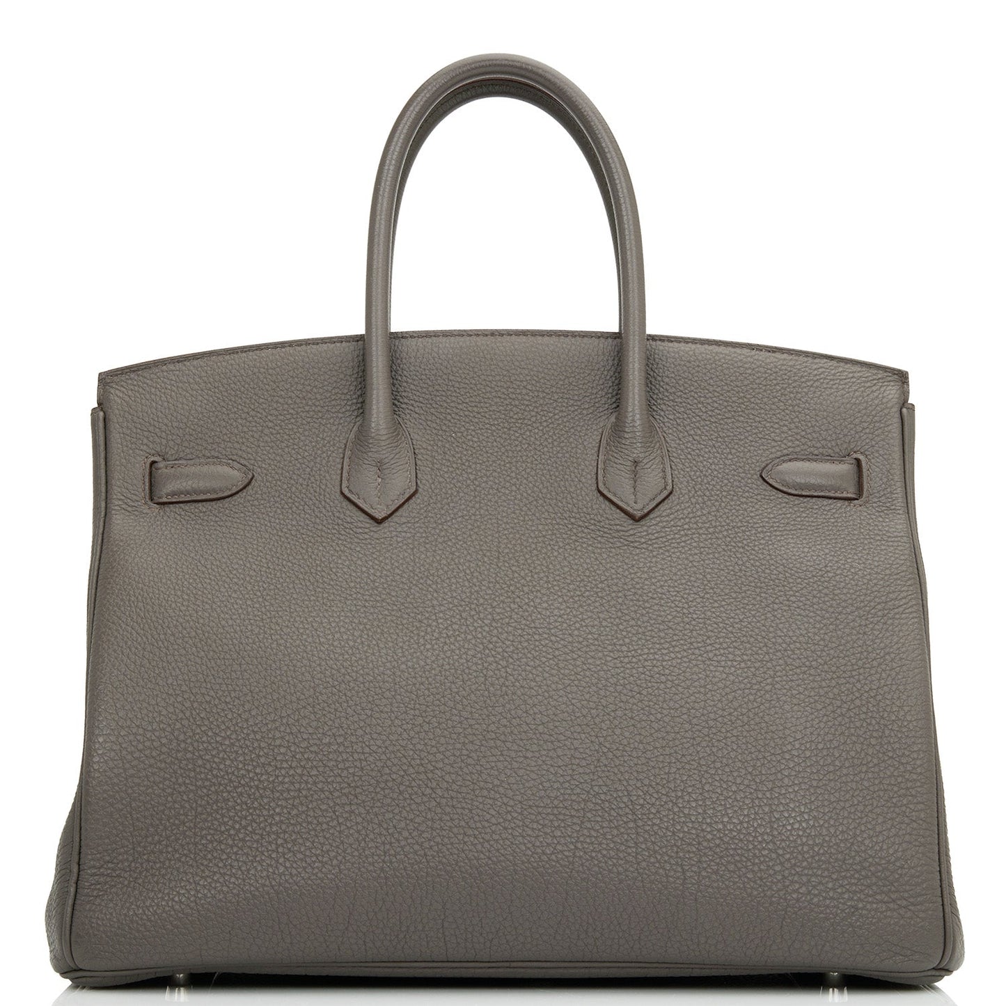 Pre-owned Hermes Birkin 35 Etain Togo Palladium Hardware