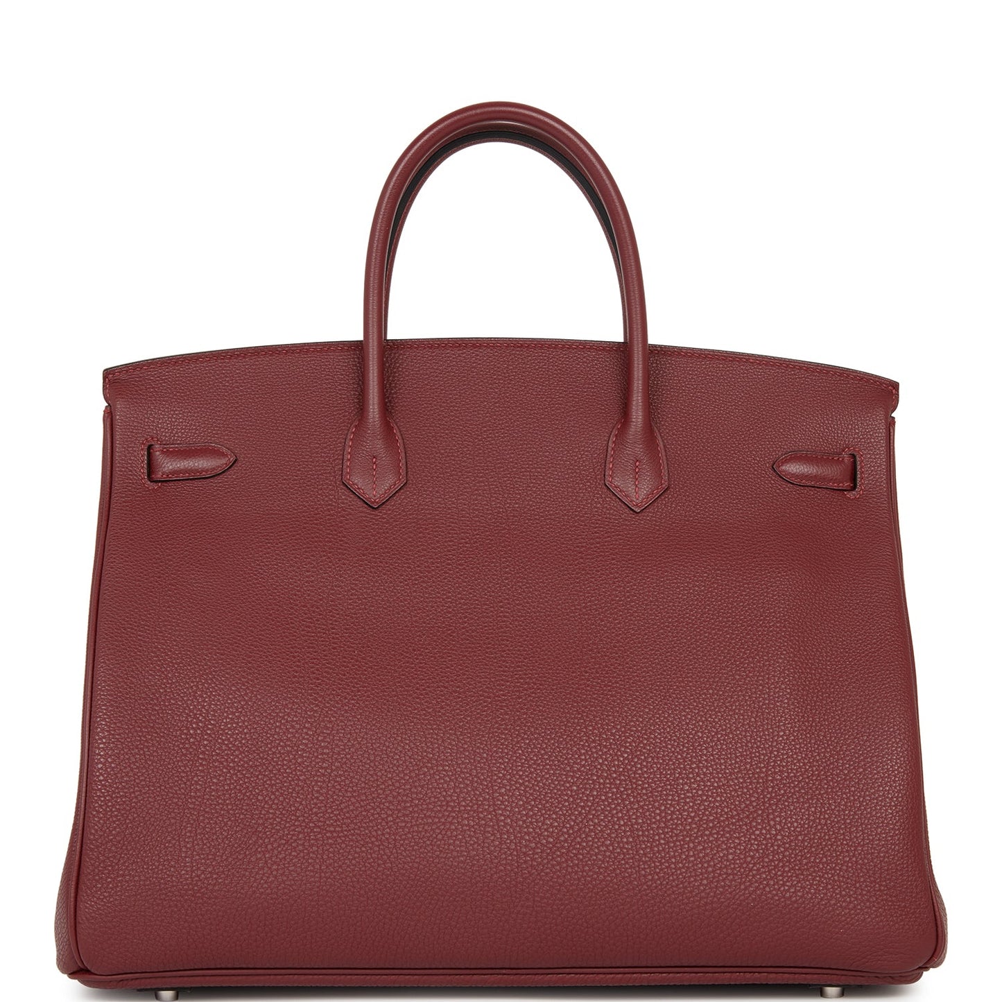 Pre-owned Hermes Birkin 40 Rouge H Togo Palladium Hardware