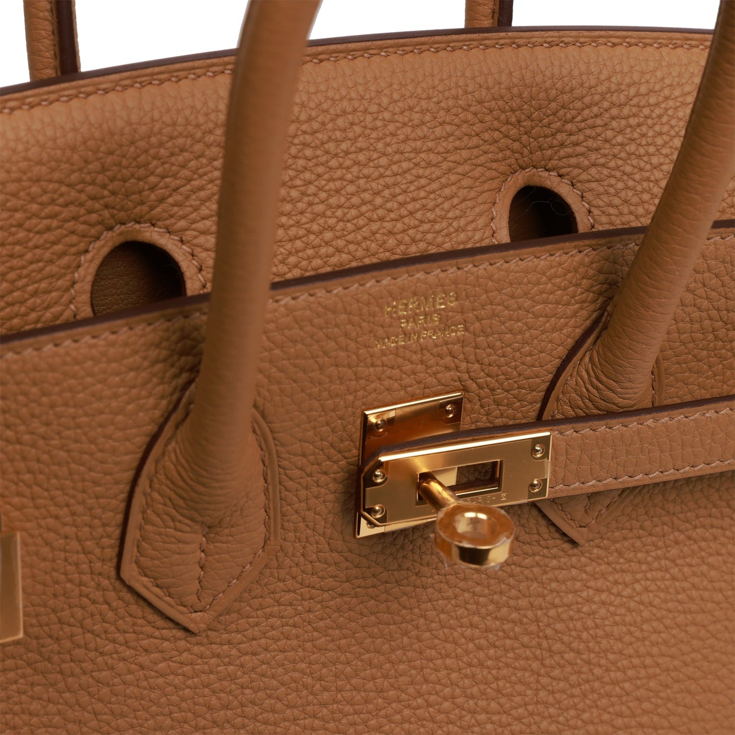 Hermes Birkin 25 Biscuit Togo Gold Hardware