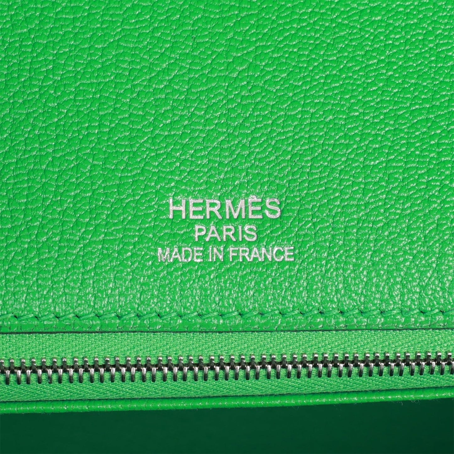 Pre-owned Hermes Grizzly Ghillies Birkin 35 Vert de Gris, Bambou and Taupe Doblis Palladium Hardware