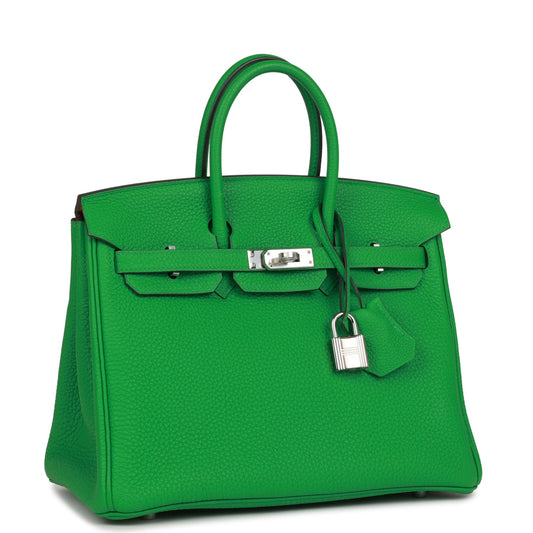 Hermes Birkin 25 Bambou Verso Togo Palladium Hardware