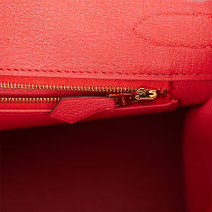 Hermes Special Order (HSS) Birkin 30 Rose Azalee and Rouge de Coeur Epsom Permabrass Hardware