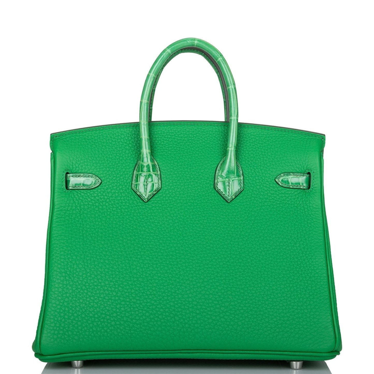 Hermes Birkin 25 Bambou Shiny Alligator and Togo Touch Palladium Hardware