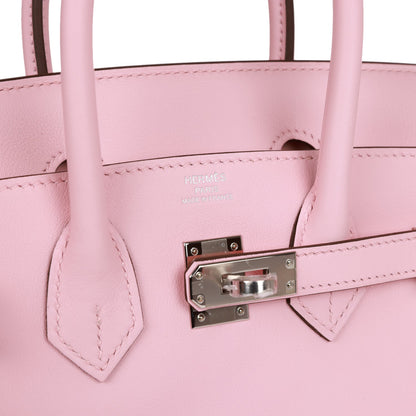 Hermes Birkin 25 Rose Sakura Swift Palladium Hardware