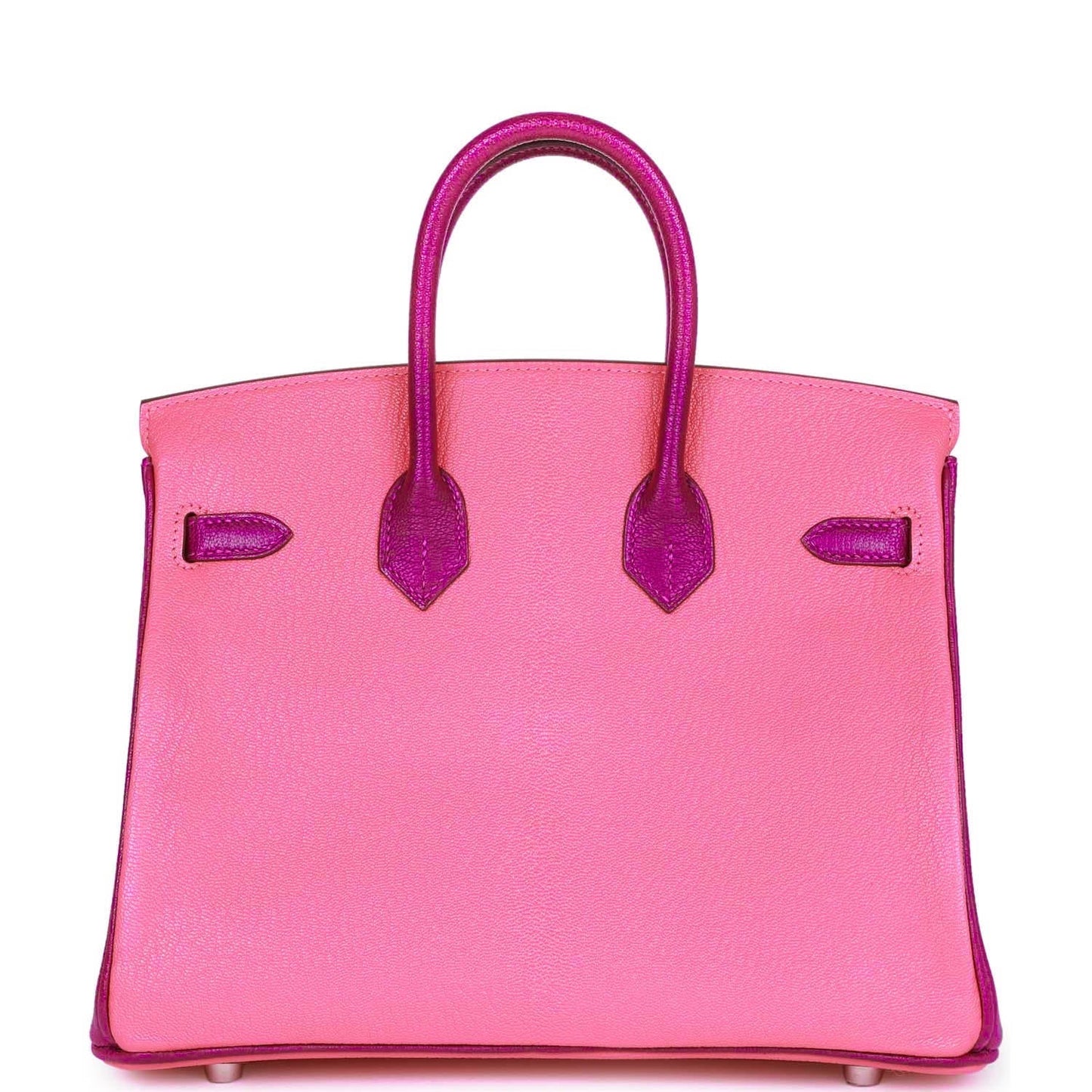 Hermes Special Order (HSS) Birkin 25 Rose Lipstick and Anemone Chèvre Palladium Hardware