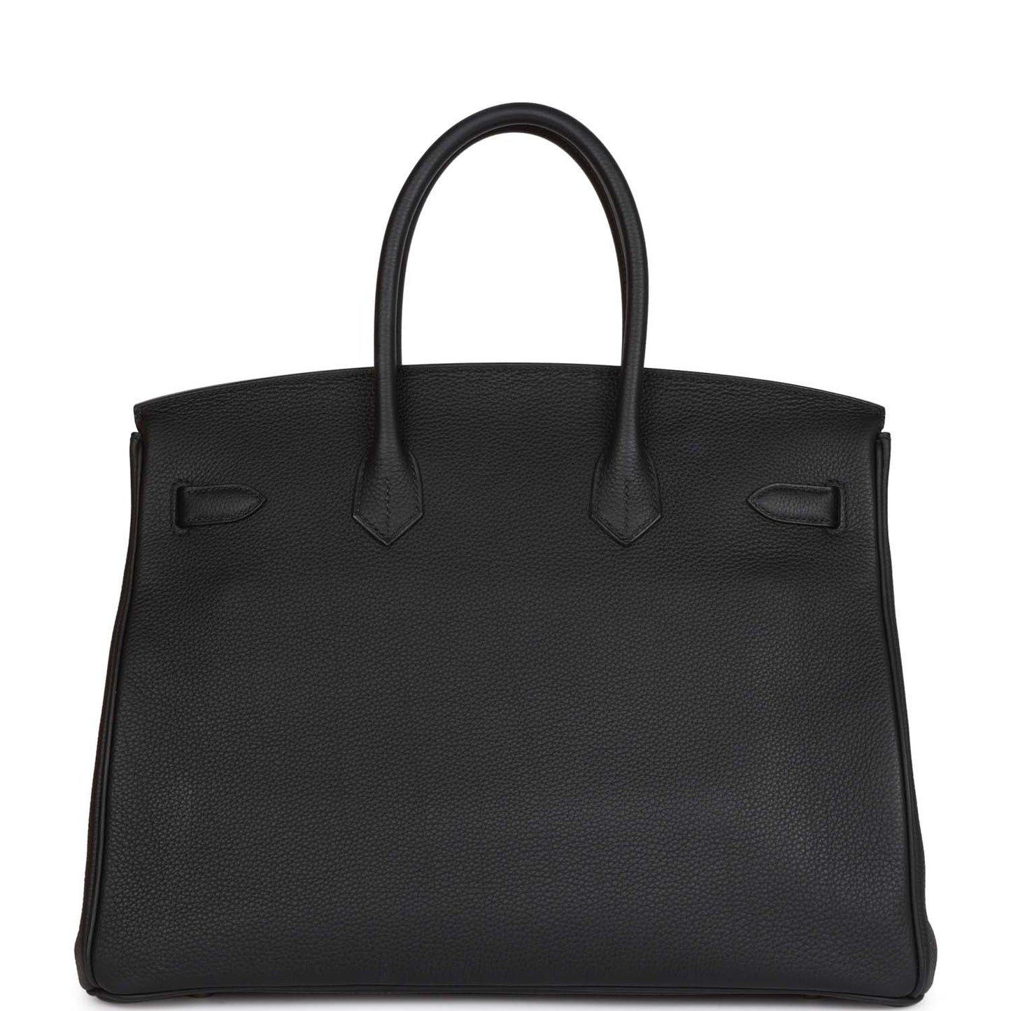 Pre-owned Hermes Birkin 35 Black Togo Palladium Hardware