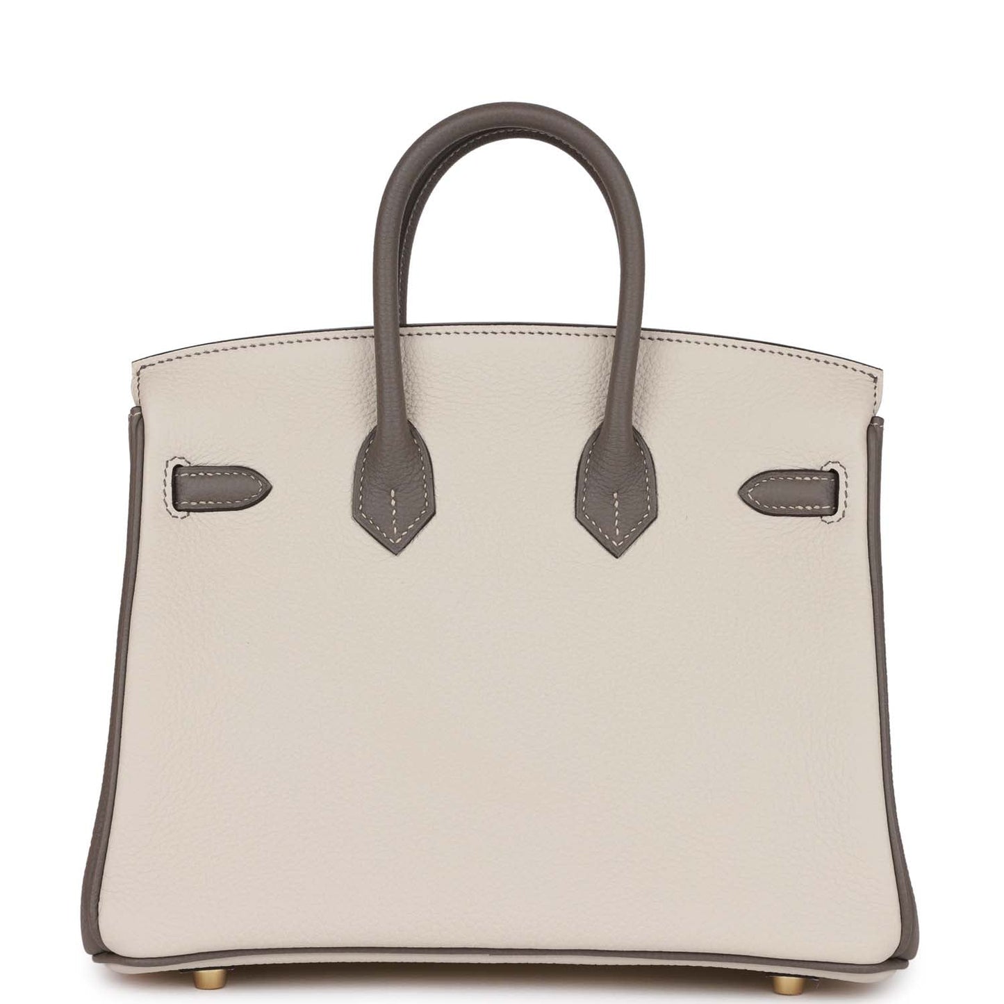 Hermes Special Order (HSS) Birkin 25 Beton and Etain Togo Brushed Gold Hardware