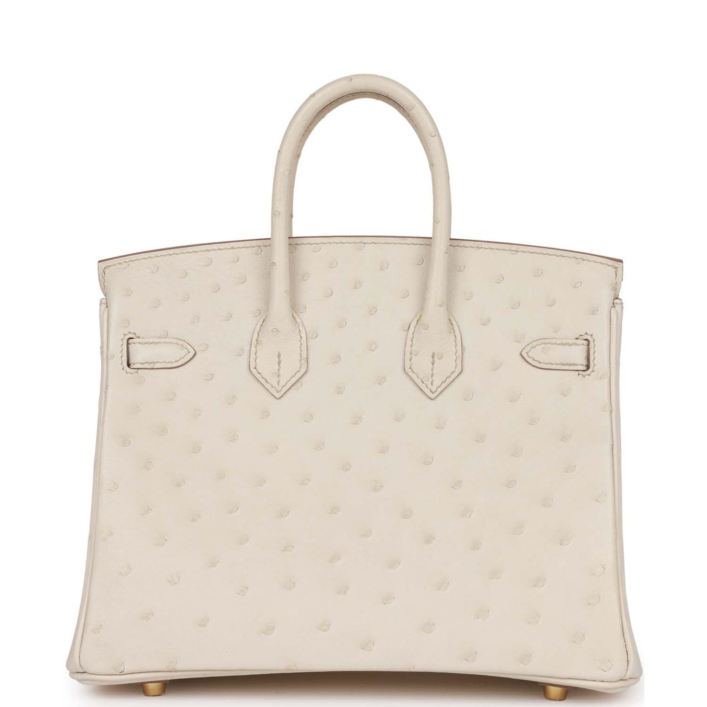 Hermes Birkin 25 Beton Ostrich Gold Hardware