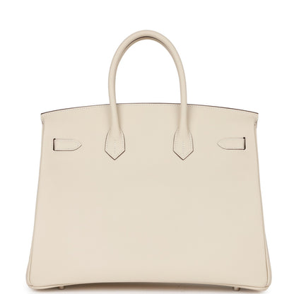 Hermes Special Order (HSS) Birkin 35 Nata Verso Epsom Palladium Hardware