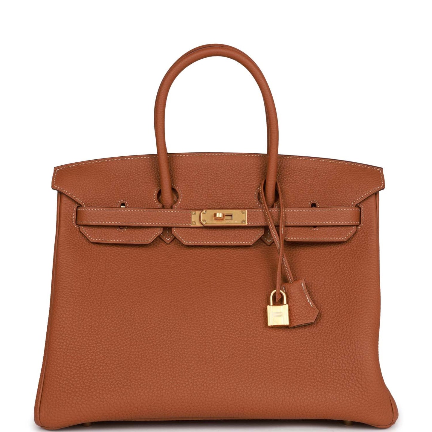 Hermes Special Order (HSS) Birkin 35 Gold Togo Verso Brushed Gold Hardware