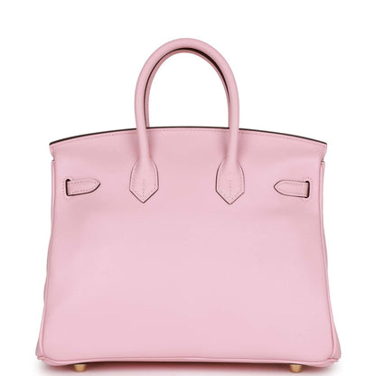 Hermes Birkin 25 Rose Sakura Swift Gold Hardware