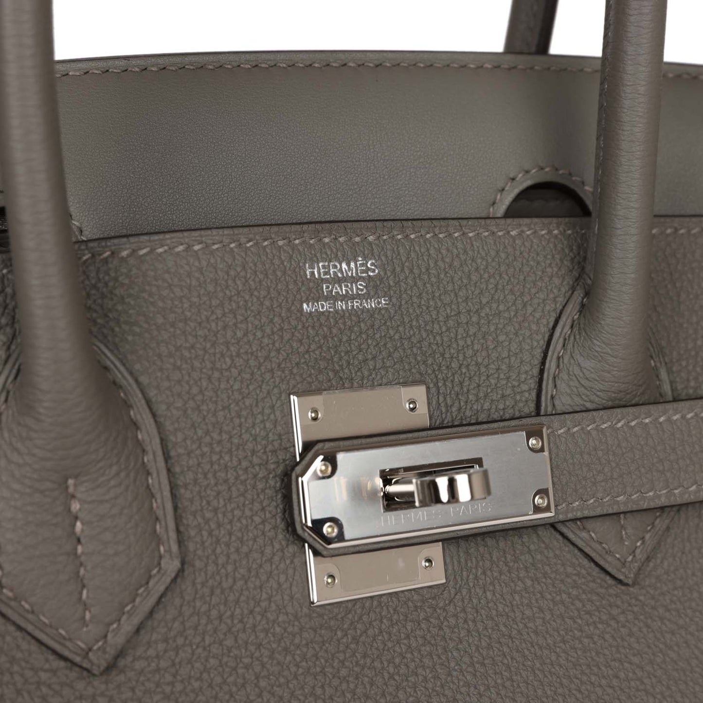 Hermes 3 En 1 Birkin 30 Gris Meyer Togo and Swift Palladium Hardware